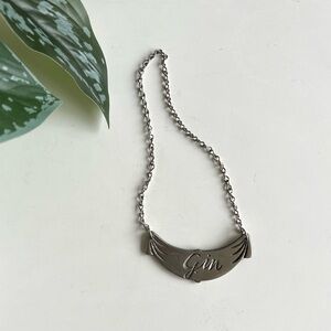 Vintage Gin Liquor Decanter Label Pewter Holland